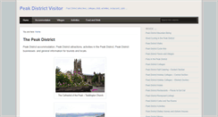 Desktop Screenshot of peak-districtvisitor.co.uk