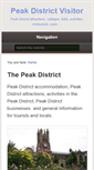 Mobile Screenshot of peak-districtvisitor.co.uk