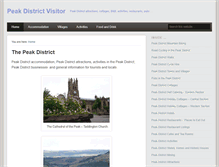 Tablet Screenshot of peak-districtvisitor.co.uk